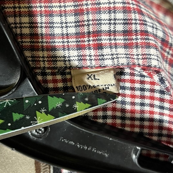 Bit & Bridle Mens Shirt XL Multicolor Check Short Sleeve Button Down 100% Cotton - Picture 6 of 9